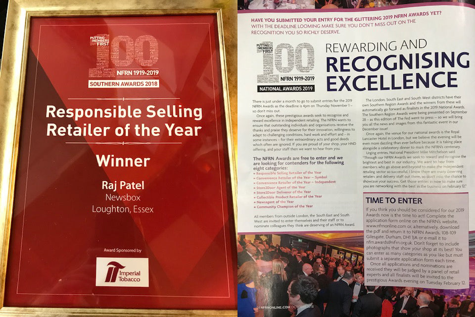 Responsible Selling Retailer of the Year.